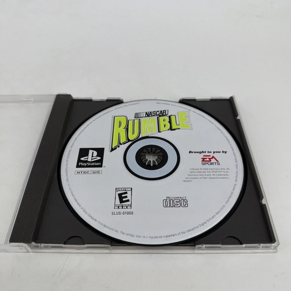 Nascar Rumble. Sony Playstation 1, PS1 Game. Good Shape. Working Good. TESTED